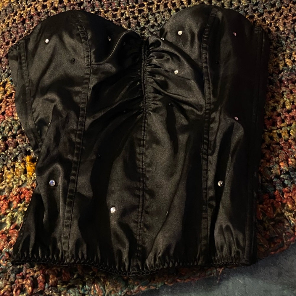 Sexy Little Things Bustier Top Vintage Victoria’s Secret Bling Rhinestone